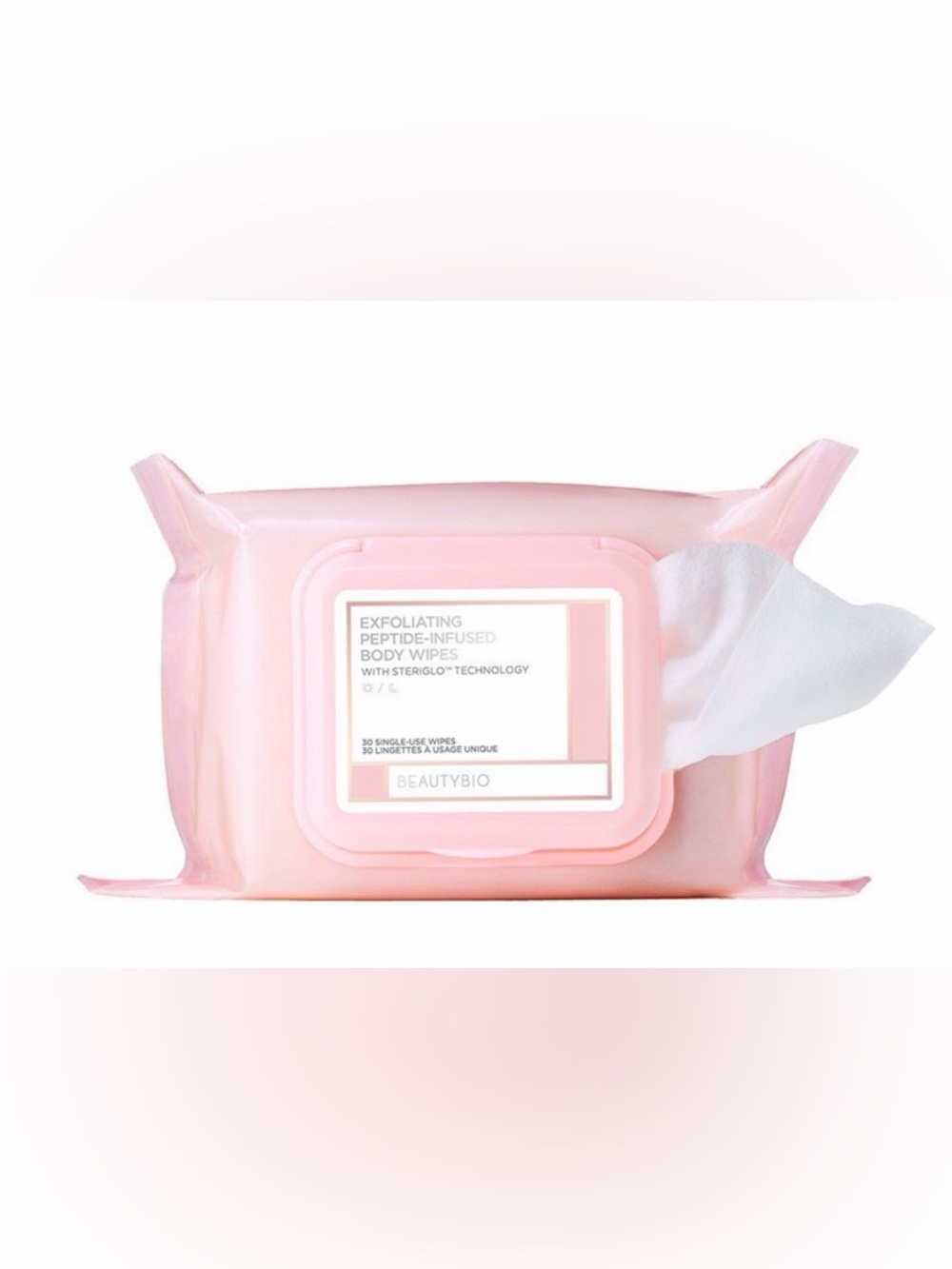 NEW! BeautyBio Exfoliating Peptide-Infused Body Wipes 30 ct.